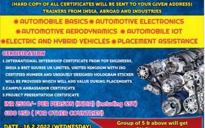 INTERNATIONAL AUTOMOBILE INTERNSHIP TRAINING (AUTO – 2022)