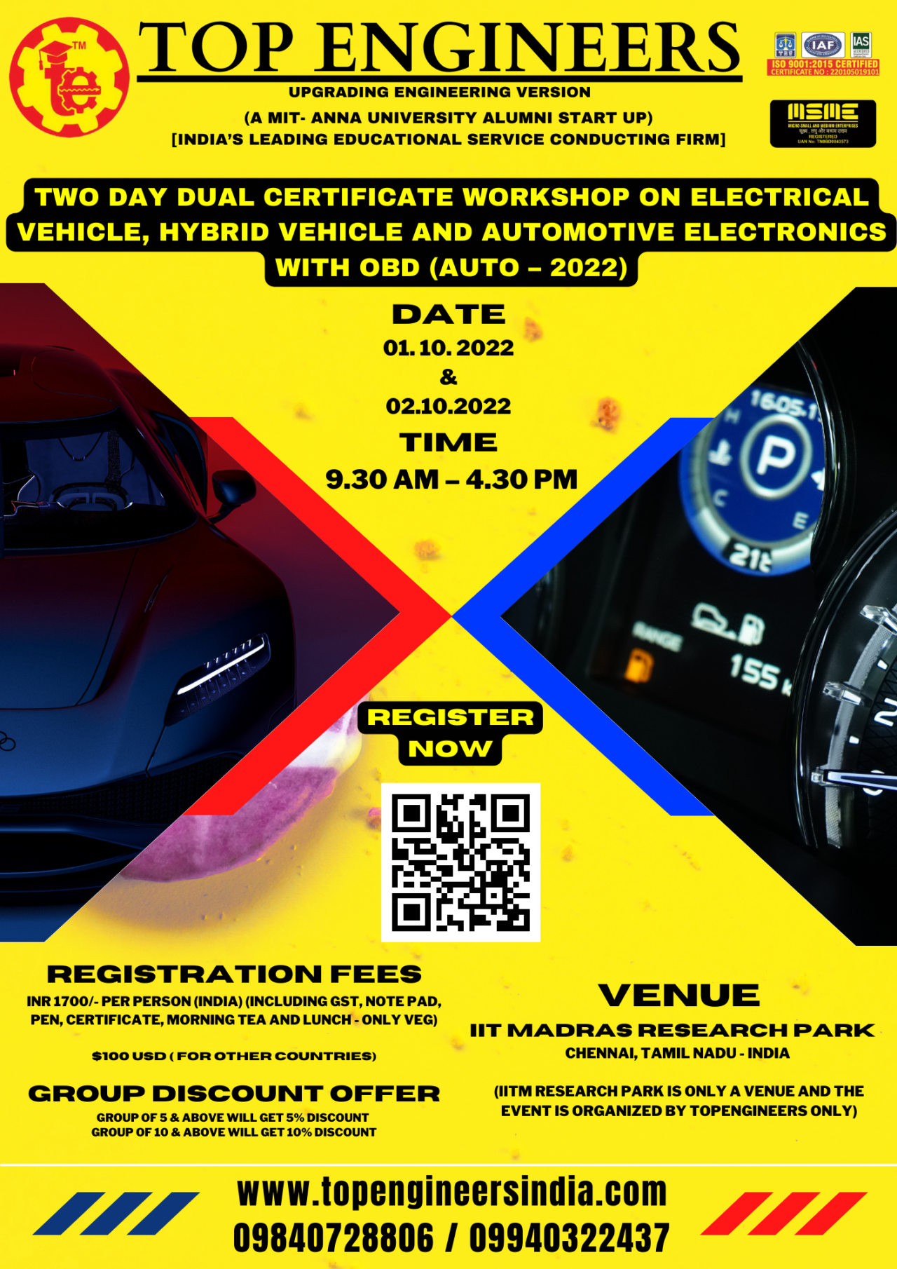 two-day-dual-certificate-workshop-on-electrical-vehicle-hybrid-vehicle