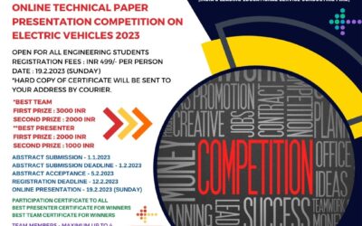 NATIONAL LEVEL STUDENT’S ONLINE TECHNICAL PAPER PRESENTATION COMPETITION ON ELECTRIC VEHICLES 2023