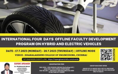 INTERNATIONAL OFFLINE FACULTY DEVELOPMENT PROGRAM ON HYBRID AND ELECTRIC VEHICLES