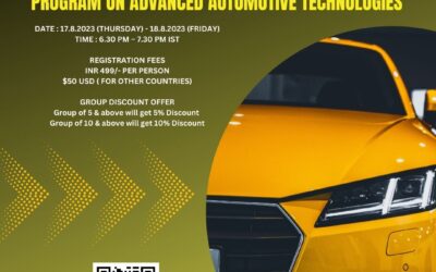 TWO DAYS INTERNATIONAL VIRTUAL FACULTY DEVELOPMENT PROGRAM ON ADVANCED AUTOMOTIVE TECHNOLOGIES