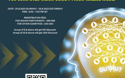 ONE WEEK INTERNATIONAL INTERNSHIP ON DEEP LEARNING FOR COMPUTER VISION USING PYTHON (ONLINE MODE)