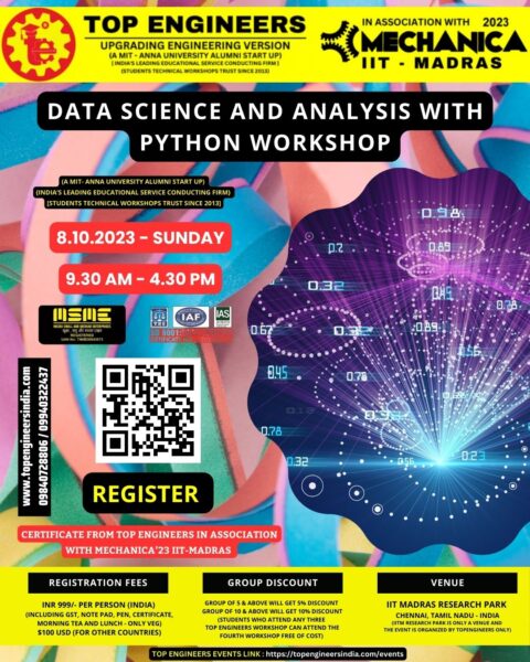 DATA SCIENCE AND ANALYSIS WITH PYTHON WORKSHOP - TopEngineers