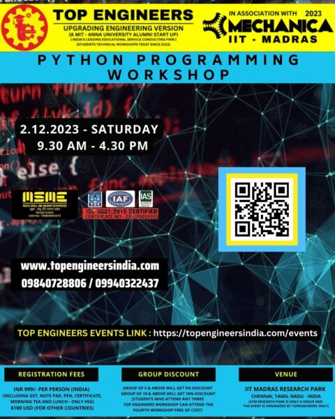 PYTHON PROGRAMMING WORKSHOP - TopEngineers