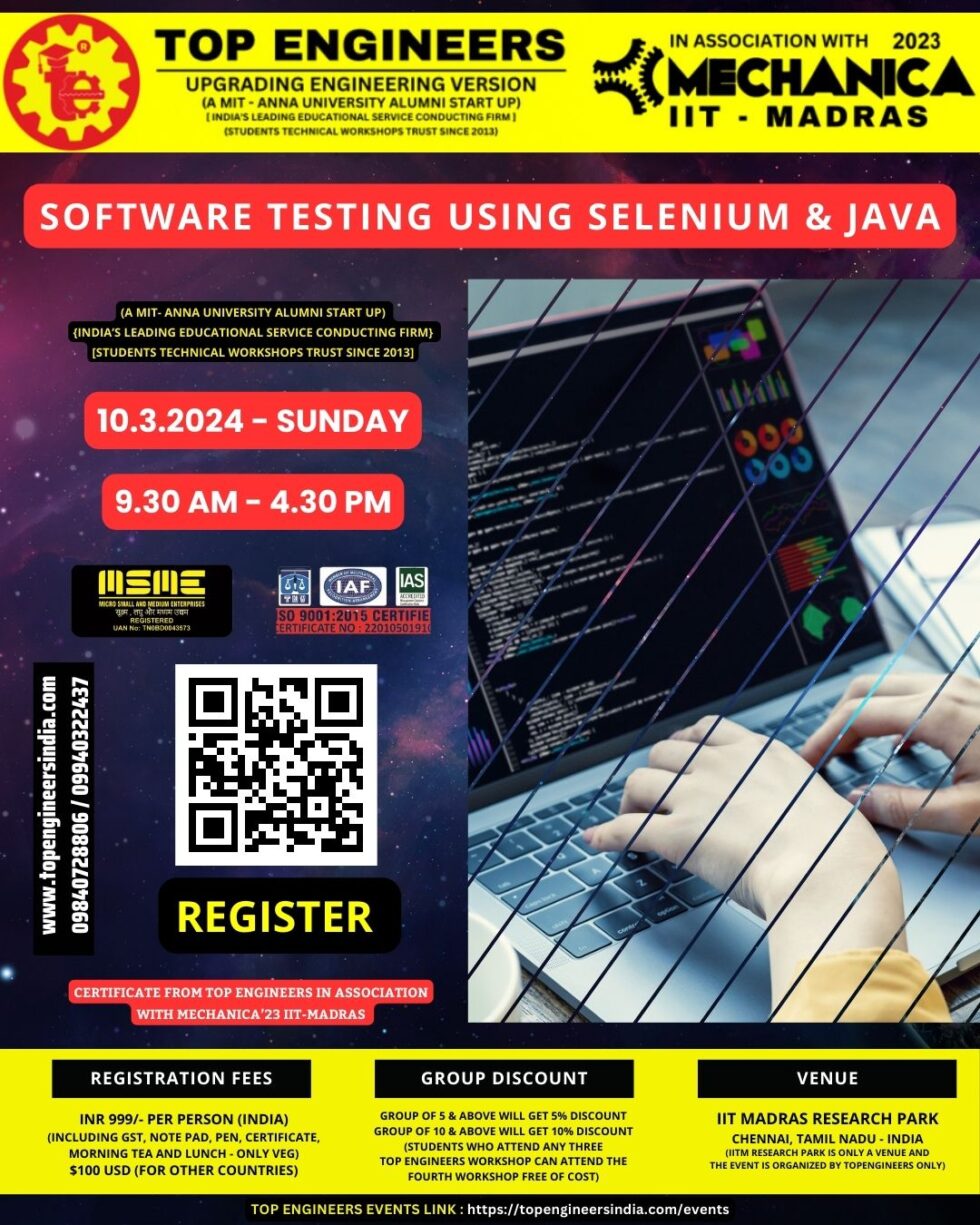 SOFTWARE TESTING USING SELENIUM & JAVA - TopEngineers