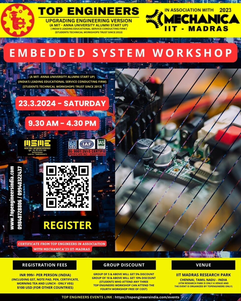 Embedded Systems Workshop by TOP ENGINEERS