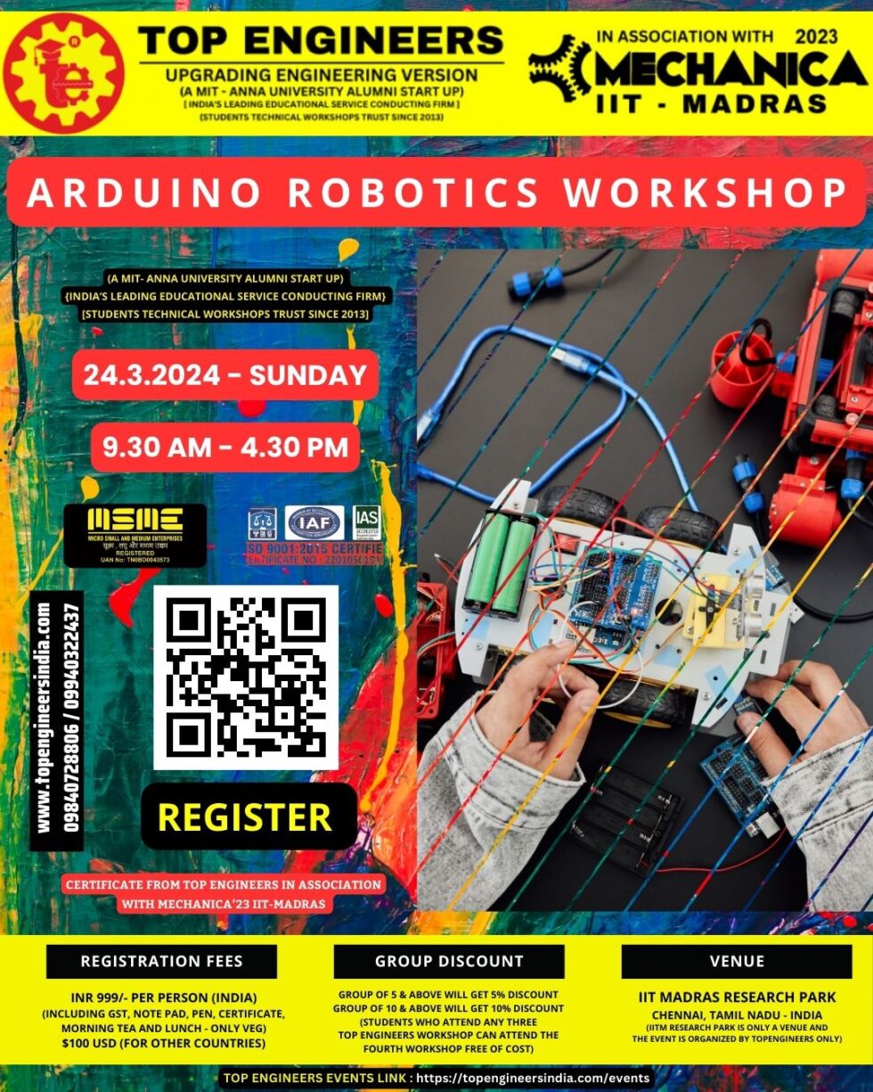 Arduino Robotics Workshop by TOP ENGINEERS