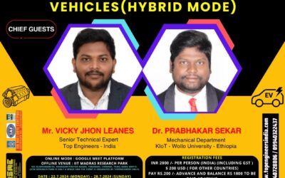 7 DAYS INTERNATIONAL INTERNSHIP ON IC ENGINES AND ELECTRIC VEHICLES (HYBRID MODE)