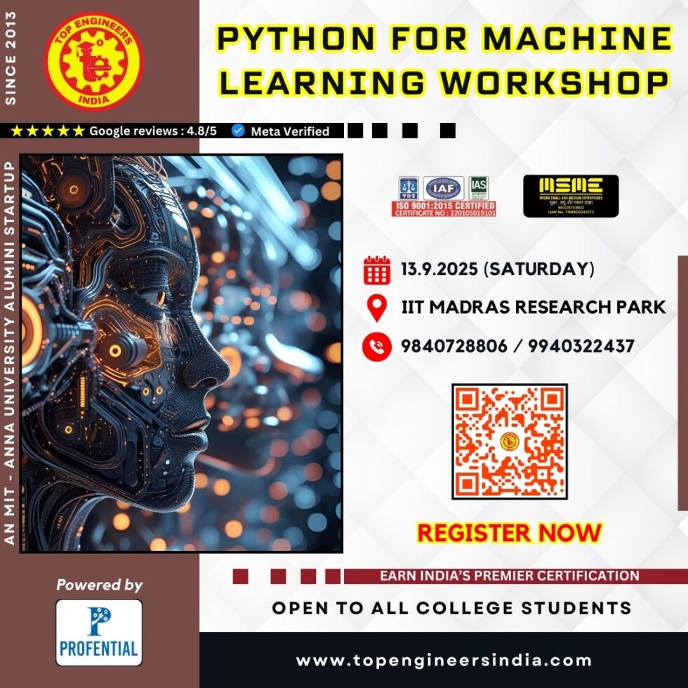 PYTHON FOR MACHINE LEARNING WORKSHOP - TopEngineers