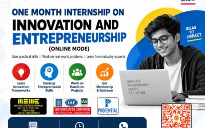 ONE MONTH INTERNSHIP ON INNOVATION AND ENTREPRENEURSHIP (online mode)