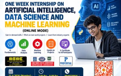 ONE WEEK INTERNSHIP ON ARTIFICIAL INTELLIGENCE, DATA SCIENCE AND MACHINE LEARNING (online mode)