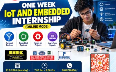 ONE WEEK INTERNSHIP ON IOT AND EMBEDDED SYSTEMS (online mode)